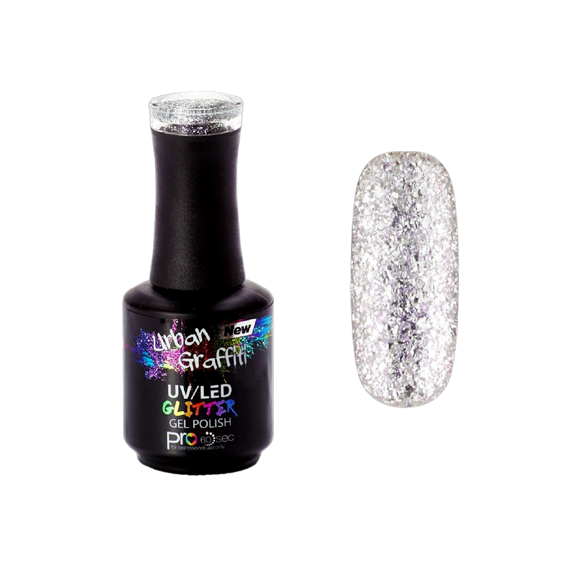 Artemis - UGGP-A0910 Smalto Gel Glitter Argento Urban Graffiti 15ml