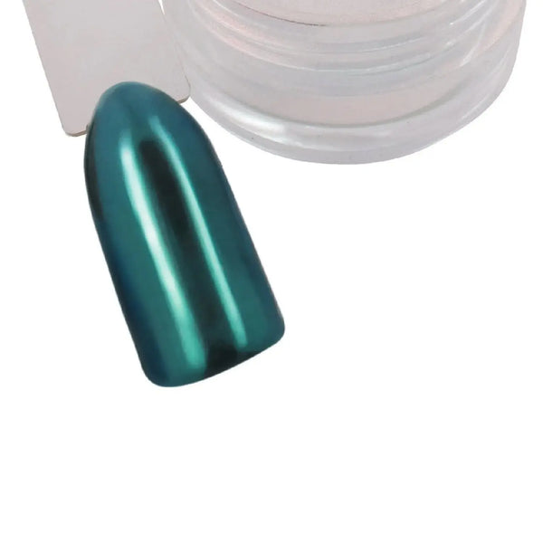 Blue Topaz Chrome Pigment Powder   Naio Nails