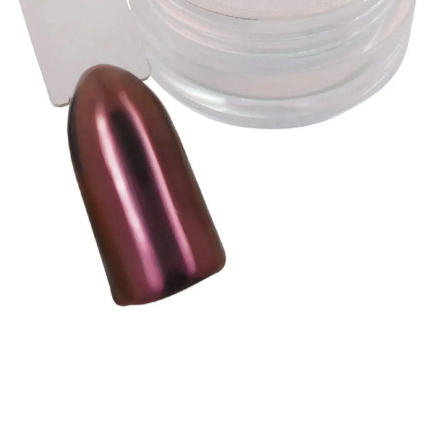 Ruby/Burgundy Chrome Pigment Powder   Naio Nails