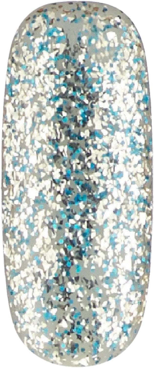 Winter Waterfall - UGGP-A0912 Urban Graffiti Blau und Silber Glitzer Gel Lack 15ml