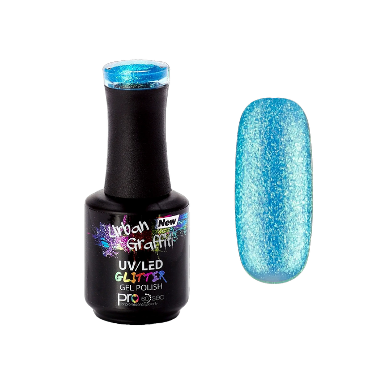 Mermaid Tears - UGGP-A0921 Urban Graffiti Aqua Glitzer Gel Nagellack 15ml
