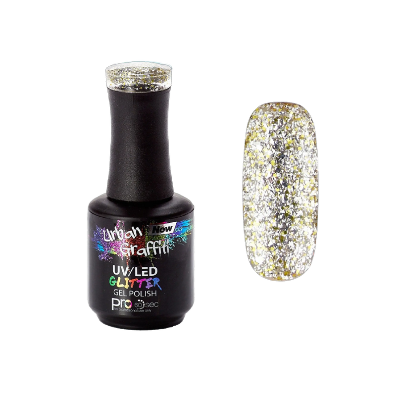 Star Dust - UGGP-A0906 Smalto Gel Glitter Argento e Oro Urban Graffiti 15ml